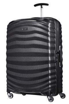 Samsonite Lite-Shock duża czarna walizka 75 cm 98 l
