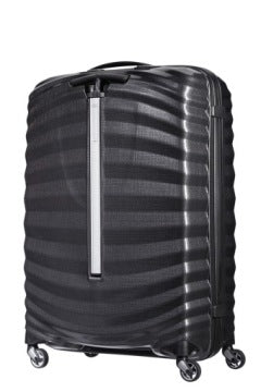 Samsonite Lite-Shock duża czarna walizka 75 cm 98 l