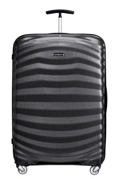 Samsonite Lite-Shock duża czarna walizka 75 cm 98 l