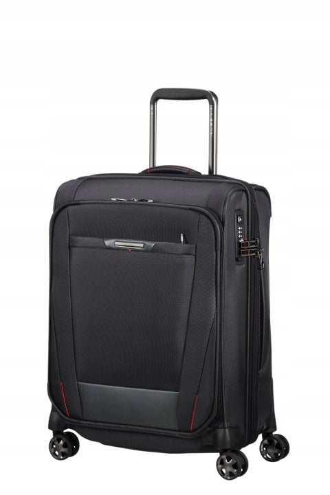 Samsonite Pro-DLX 5 czarna kabinowa walizka poszerzana 55 cm