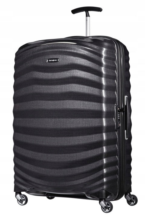 Samsonite Lite-Shock duża czarna walizka 75 cm 98 l