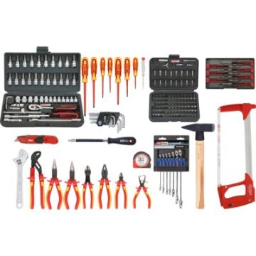KS Tools walizka dla elektryka 195 części VDE 1000 V