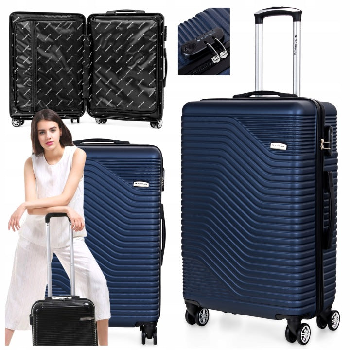 Średnia walizka Sapphire Duo XL z ABS-u i zamkiem szyfrowym