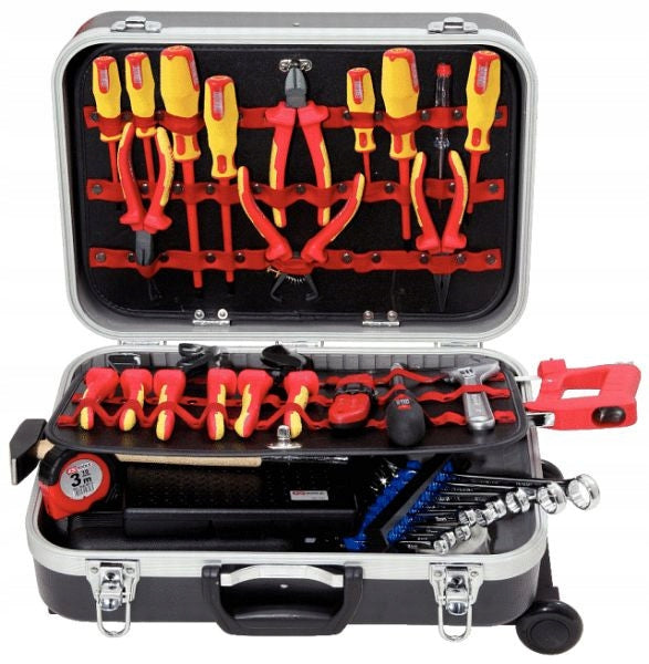 KS Tools walizka dla elektryka 195 części VDE 1000 V